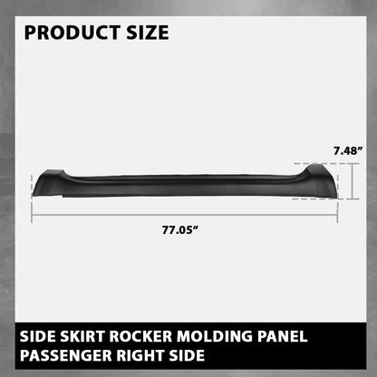 G-PLUS Skirt Rocker Panel Molding Door Sill Plate Right Compatible with Jeep Grand Cherokee 2014-2022 5NP50RXFAA