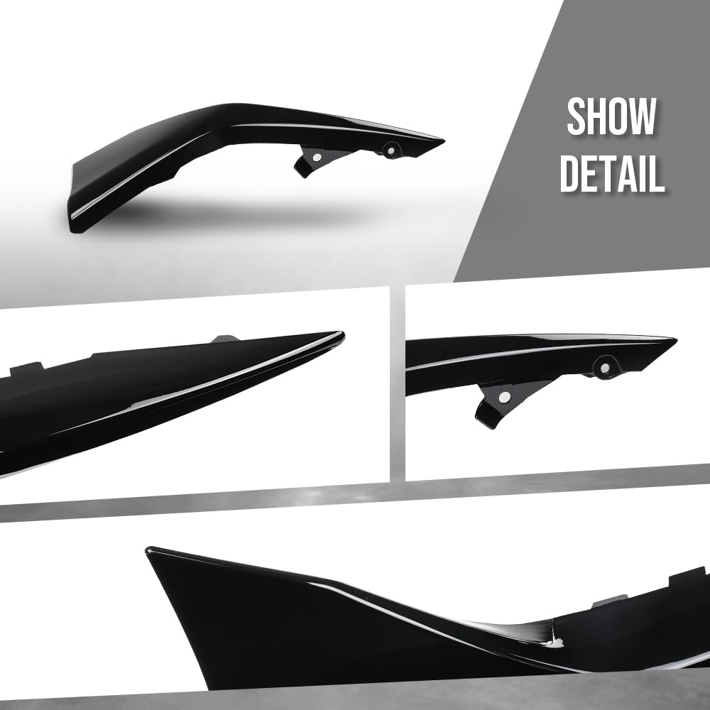 G-PLUS Right Front Bumper Side Lower Molding Trim Compatible with Toyota Camry SE 2025 TO1047135, 52712AQ040 Glossy Black