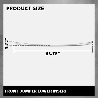 G-PLUS Front Bumper Lower Insert Trim Molding Silver Compatible with Land Rover Range Rover 2013-2017 LR038735