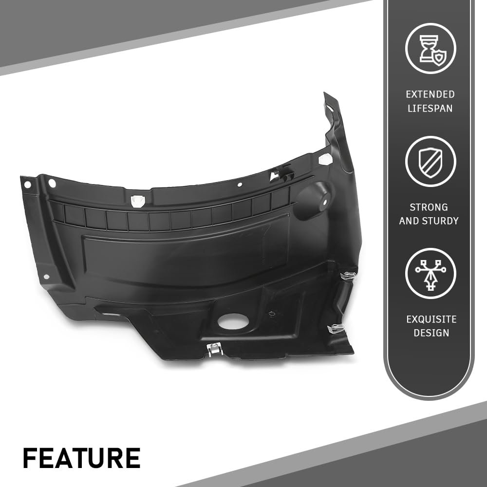 G-PLUS Fender Liner Front Passenger Right Side Compatible with Audi A6 S6 2016-2018 4G0853888J, AU1251110
