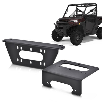 G-PLUS Winch Mount Plate Kit Compatible with Polaris Full Size Ranger 1000 XP 4x4 2018-2023 101480