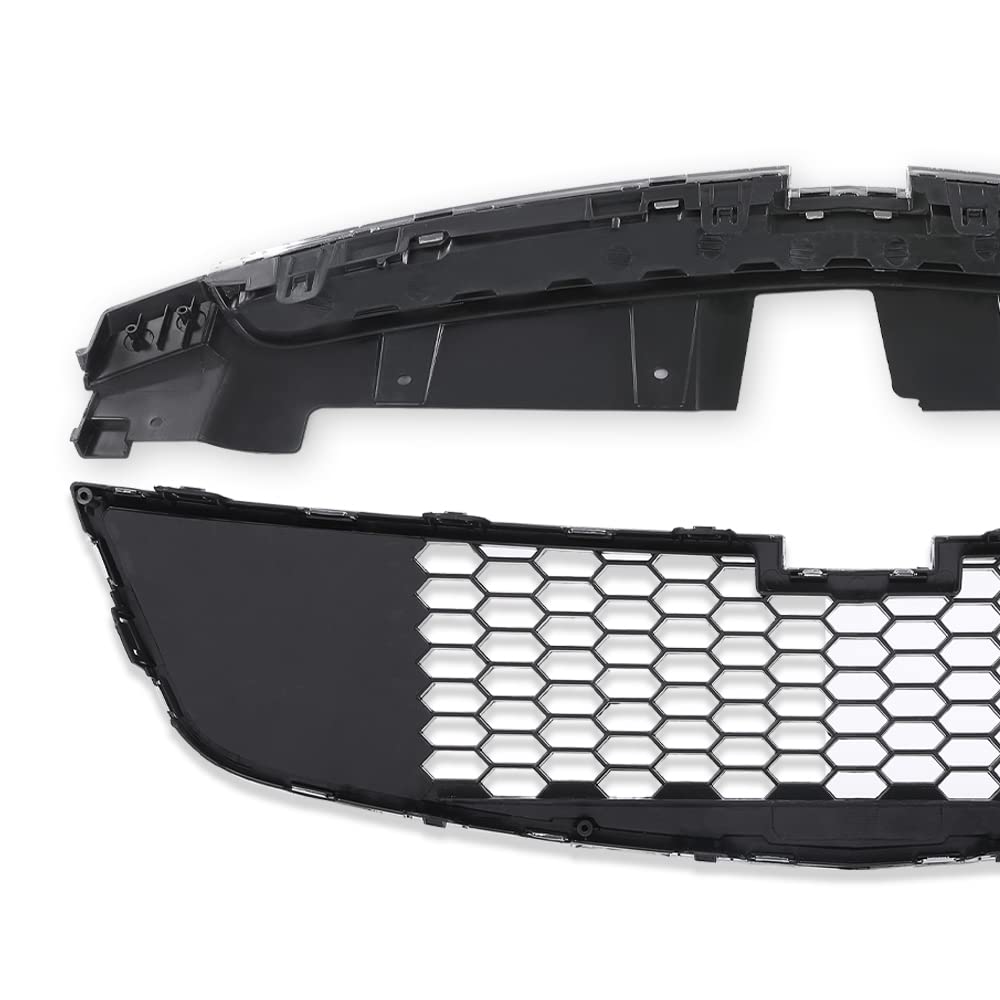 G-PLUS Front Bumper Upper & Lower Grill Compatible with Chevy Cruze 2011-2014 (Not Fit ECO Model) Black Grille Pair GM1200624, 95225615