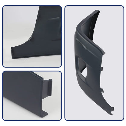 G-PLUS Bumper Reinforcement & Cover w/Fog Hole Right Passenger Side Compatible with 2008-2017 Freightliner Cascadia 2127301003 2127301007 Z2128619003 2127300005