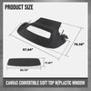G-PLUS Canvas Convertible Soft Top w/Plastic Window Compatible with Ford Mustang 2005-2014 Black