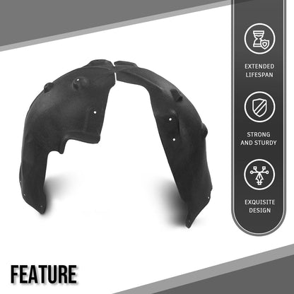 G-PLUS Rear Right Inner Fender Wheel Liner Splash Guard Shield Compatible with Tesla Model X 2016-2020 1034248-00-I, 103424800I Black