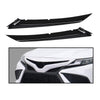 G-PLUS Front Grille Headlight Trim Molding Black Pair - Compatible with Toyota Camry Hybrid SE 2018-2021 / Camry SE Nightshade 2020 - 5271206100, 5271306100 Glossy Black
