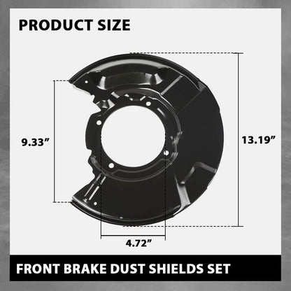 G-PLUS Front Brake Dust Shields Set Fit 1996-2002 Toyota 4Runner,Fit 1995-2004 Toyota Tacoma Black