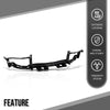 G-PLUS Radiator Support Core Upper Tie Bar Compatible with Chrysler 300 2011-2023 68142203AC, CH1225234 Black