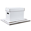 G-PLUS Comic Book Storage Comic Book Box Holds 150-175 Comics Collapsible and Stackable Short Moistureproof Box Stackable Archival Cardboard 3 Pack