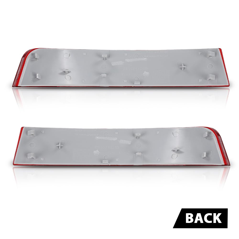 G-PLUS Pair Rear Bumper Reflector Light, Compatible with Benz GL320 2007-2009 CDI 164.822/ GL450 2007-2008 164.871/ GL550 2008-2009 164.886, Left & Right Side 2PCS, 1648201174, 1648201274