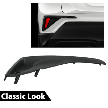G-PLUS Bumper Insert Cover Plate Bumper Filler Rear Left Drive Side LH Compatible with Toyota CHR Nightshade 2021-2022/ Fits Toyota CHR XLE 2018-2022 52164F4020 TO1138101