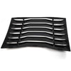 Rear Window Vent Louver Replacement for Dodge Charger 2011-2020 Windshield Sun Shade Cover Unpainted Black ABS 2012 2013 2014 2015 2016 2017 2018 2019