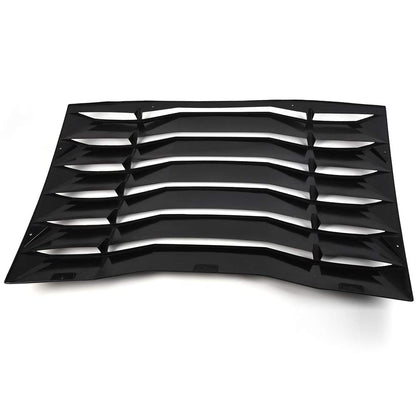 Rear Window Vent Louver Replacement for Dodge Charger 2011-2020 Windshield Sun Shade Cover Unpainted Black ABS 2012 2013 2014 2015 2016 2017 2018 2019