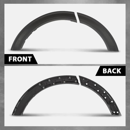 G-PLUS Rear Left & Right Fender Flares 4PCS Compatible with Ford Explorer 2020 2021 2022 Wheel Opening Molding Arch Trim, Factory Style