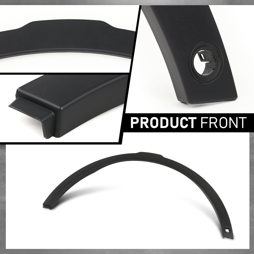 G-PLUS Front Right Wheel Arch Fender Trim Molding with Sensor Hole Compatible with Range Rover Evoque 2012-2019,Fit for Models With Active Park Assist System