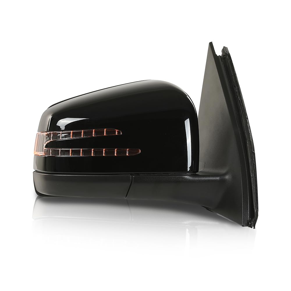 G-PLUS Rear View Mirror w/o Blind Spot Right Side Compatible with Benz GLE (W166)/GLS (X166) 2015-2019,Fit Benz GL (X166) 2012-2019,Fit Benz M (W166) 2012-2016 1668108300 1668108500 Glossy Black