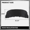 G-PLUS Hood Insulation Pad with Clips Black Compatible with 2002-2012 Land Rover Range Rover