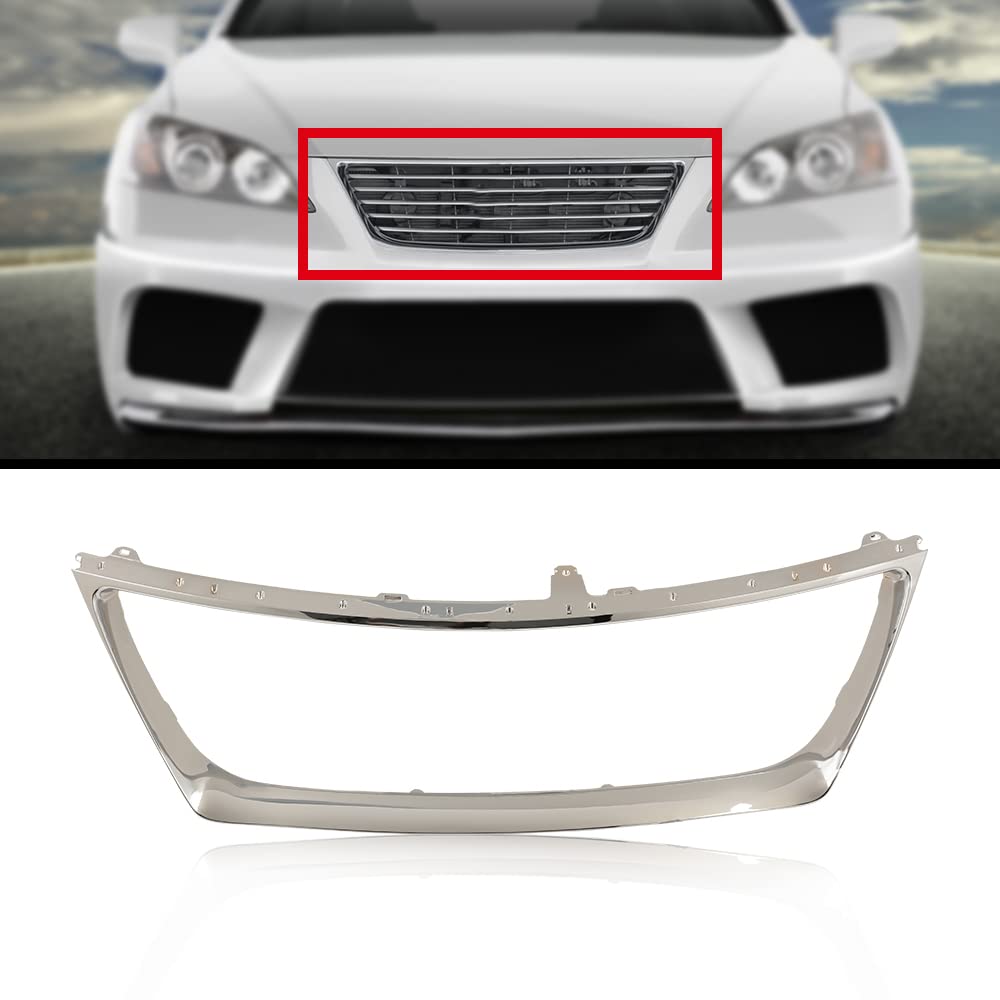 G-PLUS Front Grille Shell Assembly Compatible with Lexus 2007-2009 ES350 Chrome Outer Grille Molding Insert Bezel 5271133080
