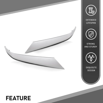 G-PLUS Front Bumper Trims Compatible with Hyundai Santa Fe SEL Plus 2019,Fit Hyundai Santa Fe (submodel: Essential, Limited, Luxury, Preferred, Preferred Turbo, SE, SEL, Ultimate) 2019-2020 Chrome