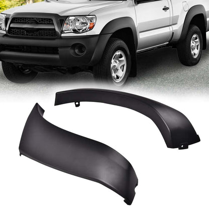 G-PLUS Bumper End Caps Compatible With Toyota Tacoma 2005 2006 2007 2008 2009 2010 2011 Black Front Primed 5211204020 5211304020 TO1005170 TO1004170