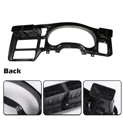 G-PLUS Dash Trim Bezel Cover Dark Gray Compatible with 1998-2004 BLAZER JIMMY SONOMA S10 (Not Fit Double Din)