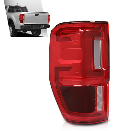 G-PLUS LED Tail Light Assembly Rear Brake Lamp w/Wiring Harness Left Side Compatible with Ford Ranger 2019-2023 with Blind Spots Models Red Lens KB3Z-13405-G Faros Traseros Luces Traseras