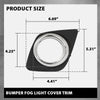G-PLUS Front Bumper Fog Light Cover Trim Bezel Pair Compatible with Toyota RAV4 2009-2012 521270R040, 521280R040