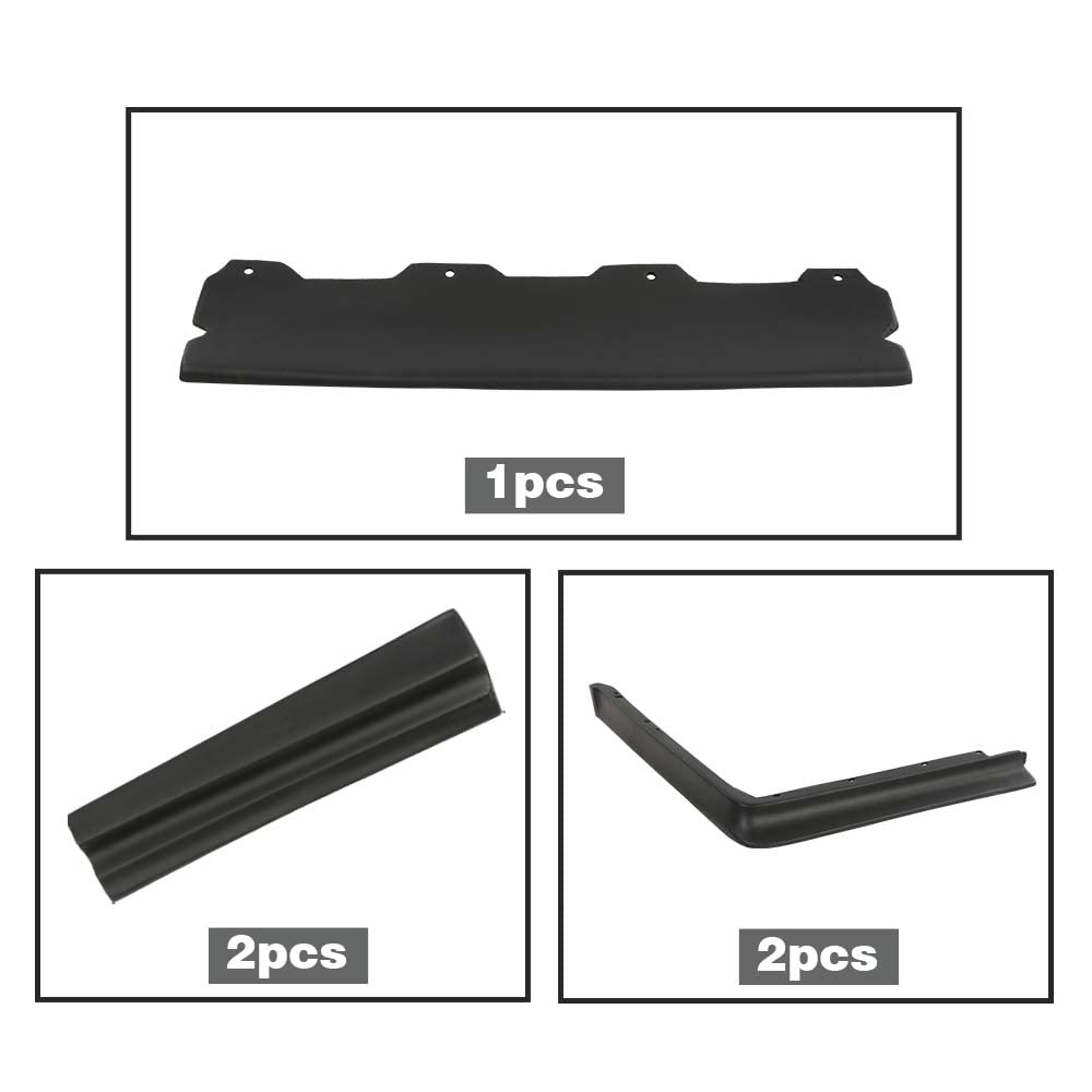 G-PLUS Bumper Fillers Compatible with Cadillac Deville 1980-1992/Fit for Cadillac Fleetwood 1980-1992/Fit Cadillac Brougham 1980-1992 Fiberglass Black Front and Rear 10PCS