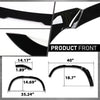 G-PLUS Body Kit Trim Bumper Corner Side Skirts Compatible with Defender L663 110 2020-2024 Gloss Black 16PCS