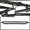 G-PLUS Front Bumper Cover Grille Insert, Compatible with Audi Q7 2016-2019, AU1036118, 4M0807647B4W3