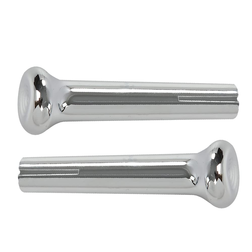 G-PLUS Cars Chrome Door Lock Knobs Pair IN6728Z