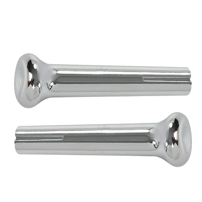 G-PLUS Cars Chrome Door Lock Knobs Pair IN6728Z