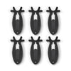 G-PLUS 6 PCS European Skull Wall Mount Bracket Hangers Fit Hanging Mounting Elk Deer Antelope Living Room Bedroom Home Decor Black