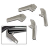 G-PLUS RV Rain Gutter Spout Long Version Left and Right Grey Gutter Spout 3 1/2" Long 4pcs