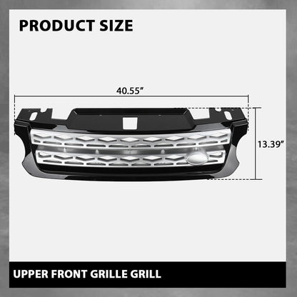 G-PLUS Front Hood Center Grille Grill Compatible with Range Rover Sport 2014-2017 LR054766, LR044120