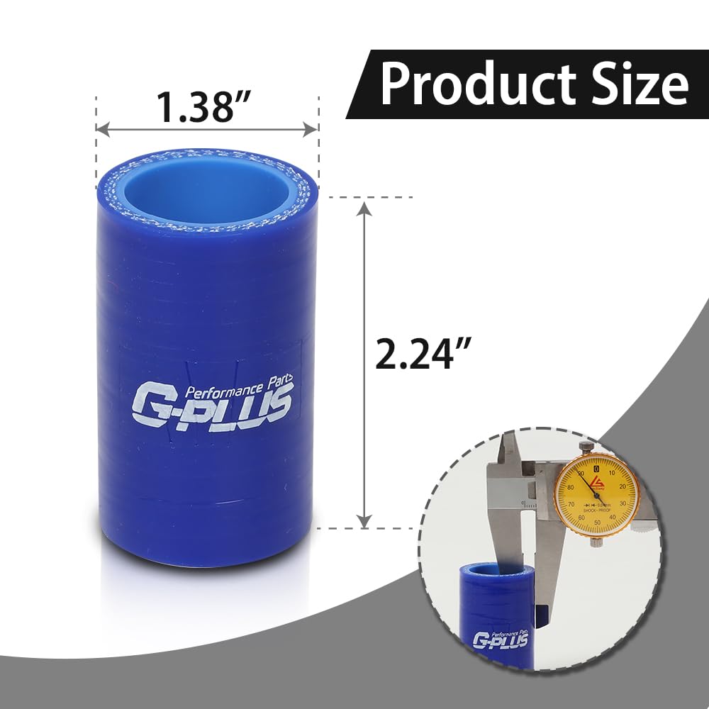 G-PLUS High Temp Rubber Exhaust Clamp Fit for Yamaha YFS 200 1"ID Blue