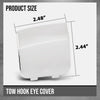 G-PLUS Rear Bumper Tow Hook Eye Cover Compatible with Benz W247 GLB Class GLB250 2020-2021 2478857301, 2478857401 Silver