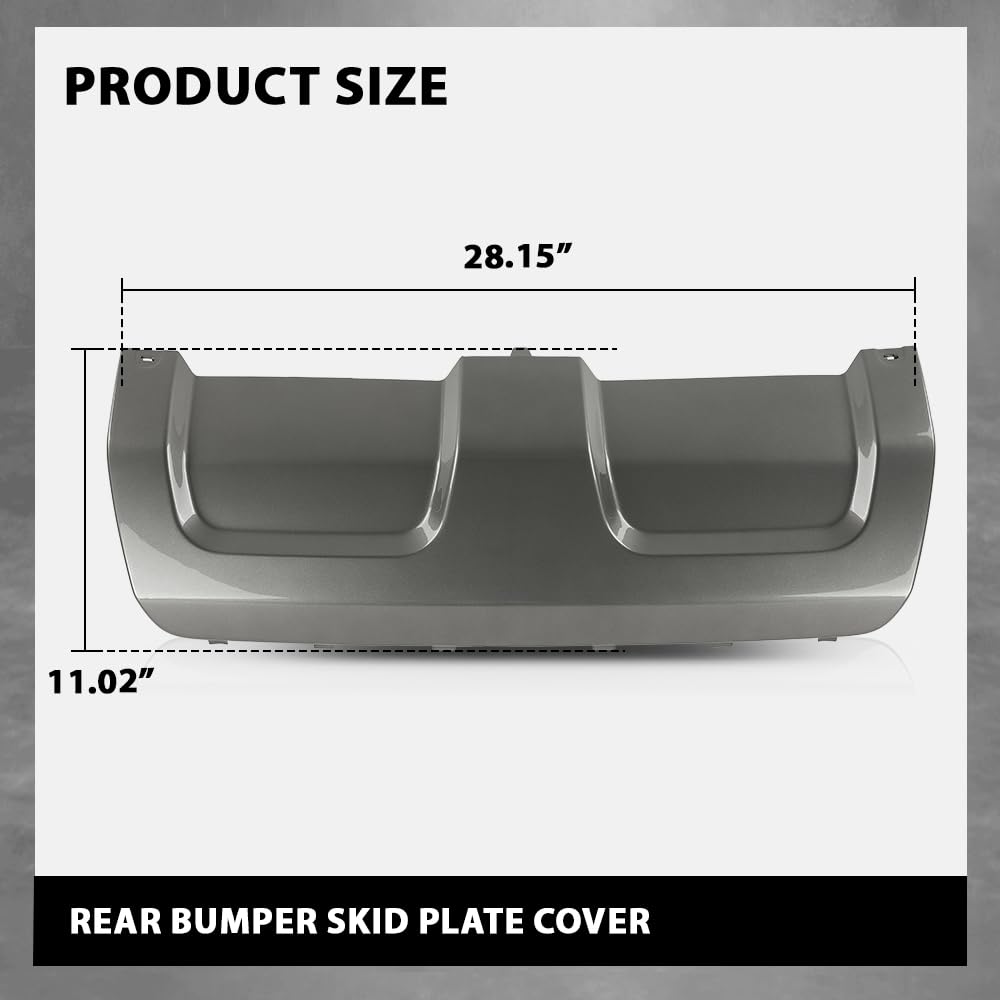 G-PLUS Rear Bumper Skid Plate Cover Compatible with Range Rover Sport 2014-2017 Gray
