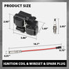 G-PLUS Ignition Coil & Wireset & Spark Plug, Compatible with Chrysler Crossfire 2004-2008, Fit Benz B200 C240 C280 C32 C320 C43 C55 1998-2011, 0001587303, 0001587803