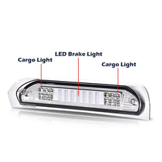 G-PLUS LED Third Brake Light Compatible with Dodge Ram 1500 2500 3500 2002-2009 Chrome Additional Angle