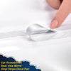 G-PLUS Rearview Mirror Carbon Fiber 5D Sticker Vinyl Stripe Decal Compatible with Car Accessories,2Pcs/Set (Silver)