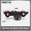 G-PLUS Front Bumper Retainer Bracket Right Side Compatible with Toyota Camry 2025 TO1043169, 52535AQ010 Black