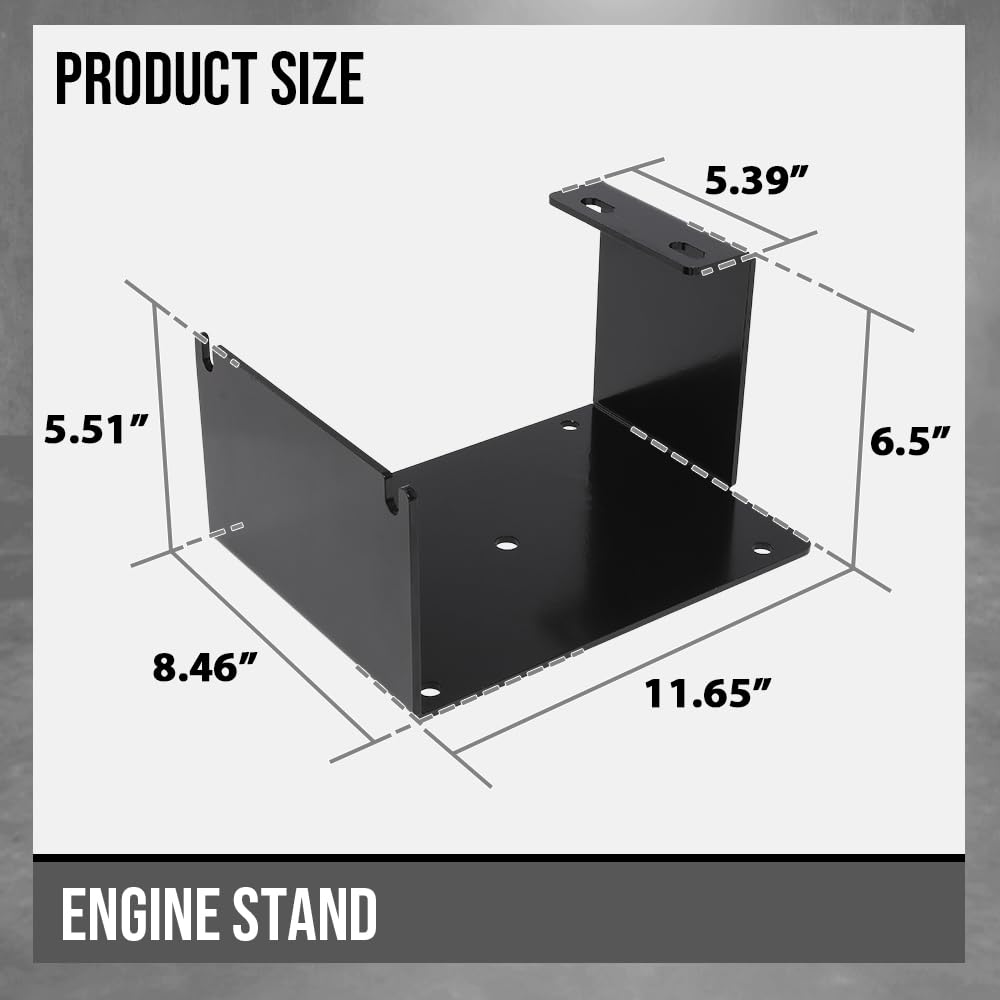 G-PLUS Motor Engine Stand Compatible with Harley Davidson Twin Cam Balanced A / TC88A Engines 1999-2016,Not Fit TC-88-B (Balanced) Motors Black