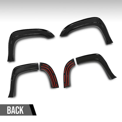 G-PLUS Fender Flares Compatible with Chevy Tahoe 2007-2014 Not Fit LTZ Models Black