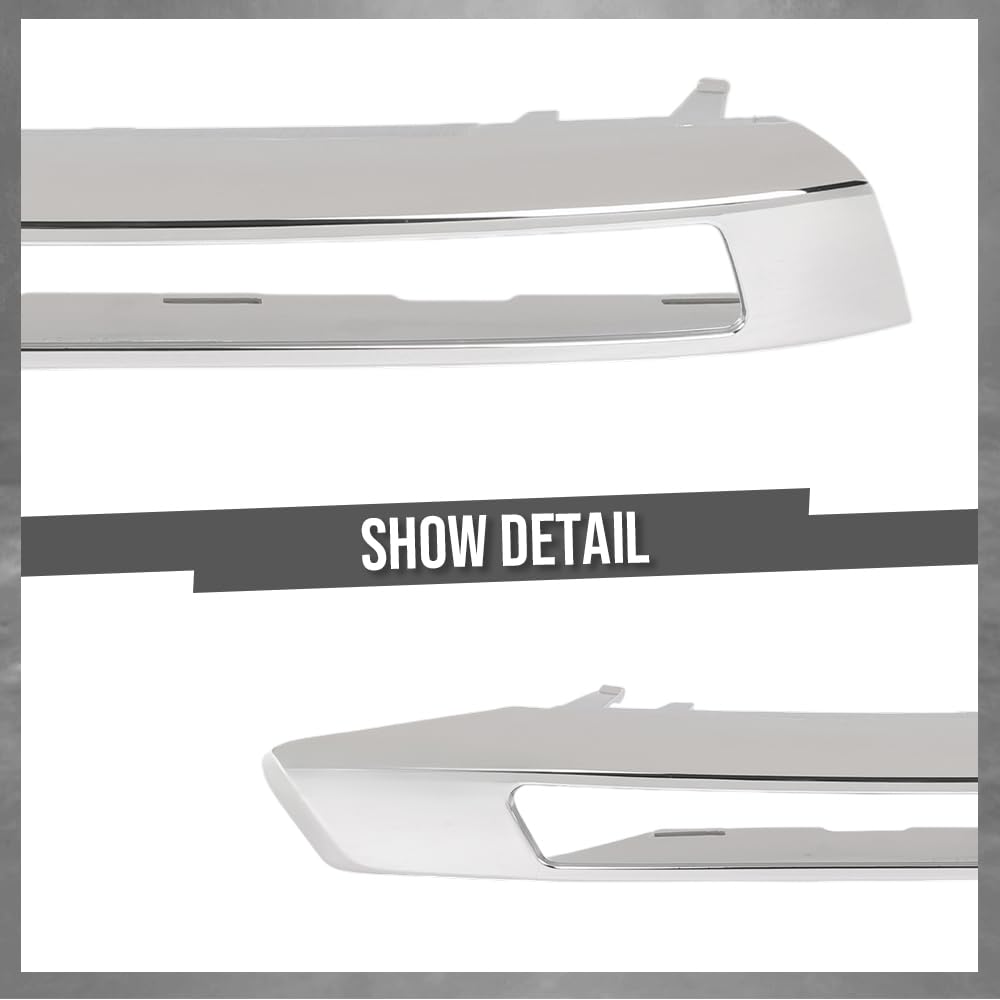 G-PLUS Pair Left Right Fog Light Grill Trim Cover Compatible with Benz X164 GL-Class 2008-2012 Fit GL350 Bluetec 4Matic 3.0L V6 - Diesel 2010-2012 1648847322, 1648847422 Silver