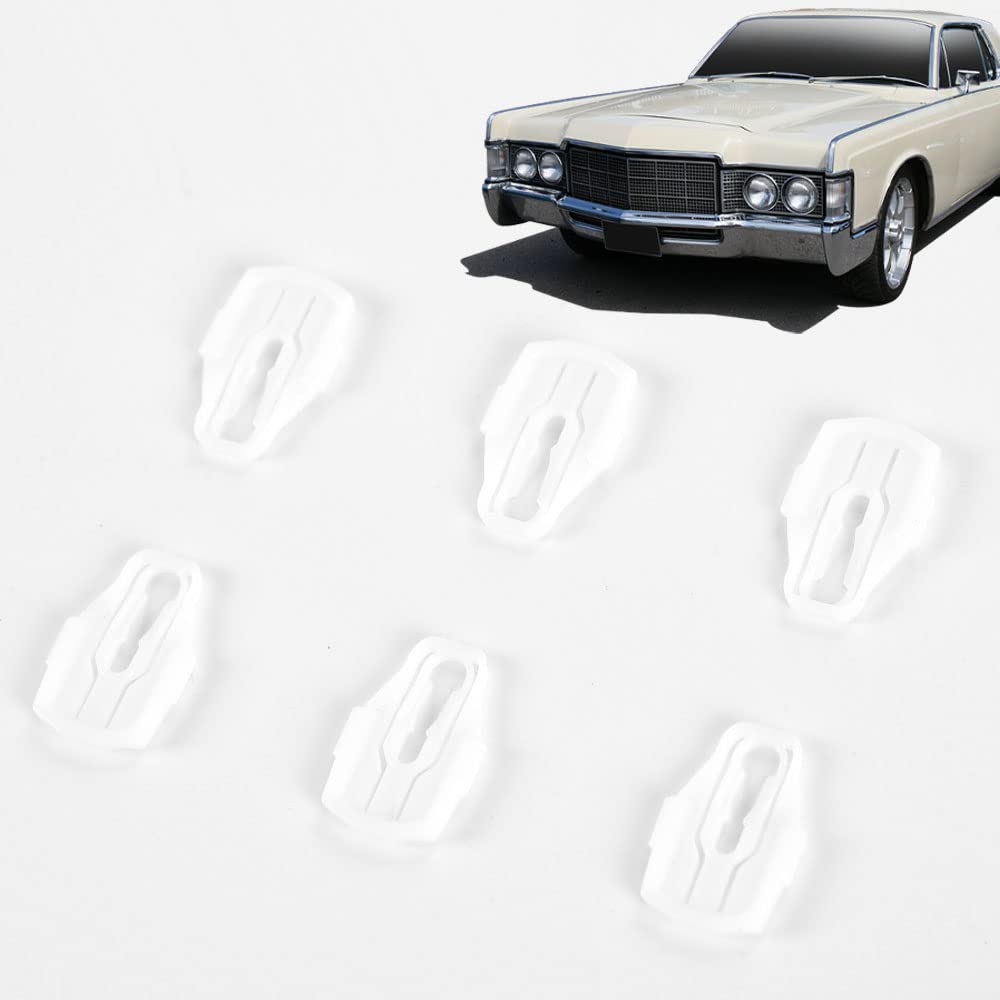 G-PLUS Molding Plastic Clip Compatible with 1966-1969 Lincoln, Fender, Door, Quarter Retainer Clips,6Pcs Install Set