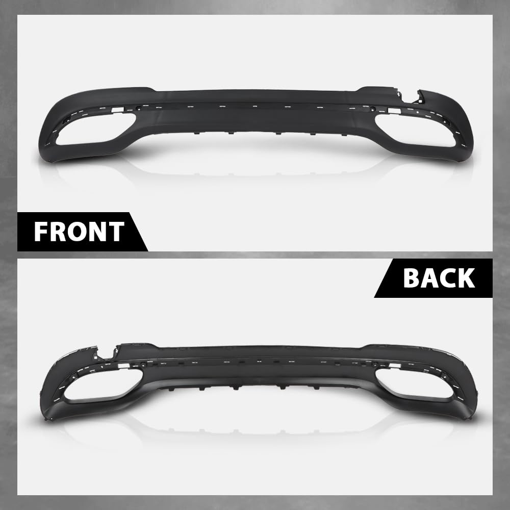 G-PLUS Air Dam Deflector Lower Valance Apron Rear Compatible with Benz E250 (submodel: Bluetec, Bluetec 4Matic) 2014-2016 for Models with AMG Styling Package,Fit Benz E300 4Matic 2015-2016