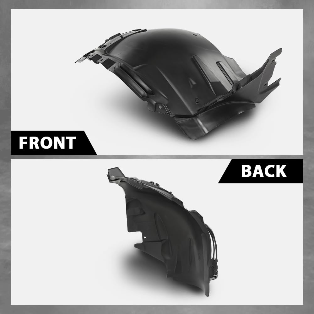 G-PLUS Front Passenger Side Forward Fender Liner Fit Benz GLE300d 2016,Fit Benz GLE350/GLE400 2016-2019,Fit GLE43/GLE450 AMG 2016-2019,Fit GLE550/GLE550e 2016-2018 1668802905, MB1249187