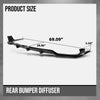 G-PLUS Rear Diffuser Compatible with BMW G07 X7 Model 2019-2025 with M Sport Package Not Fit Model with Regular Non-M Sport Bumper Rear Bumper Diffuser Kit Glossy Black