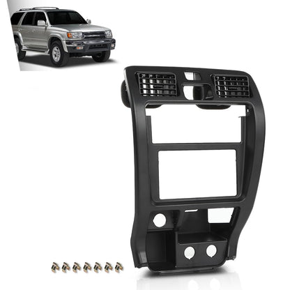 G-PLUS Center Dash Radio Climate Control Bezel Compatible with Toyota 4Runner 1999 2000 2001 2002 Black Dashboard Panel Cover Black